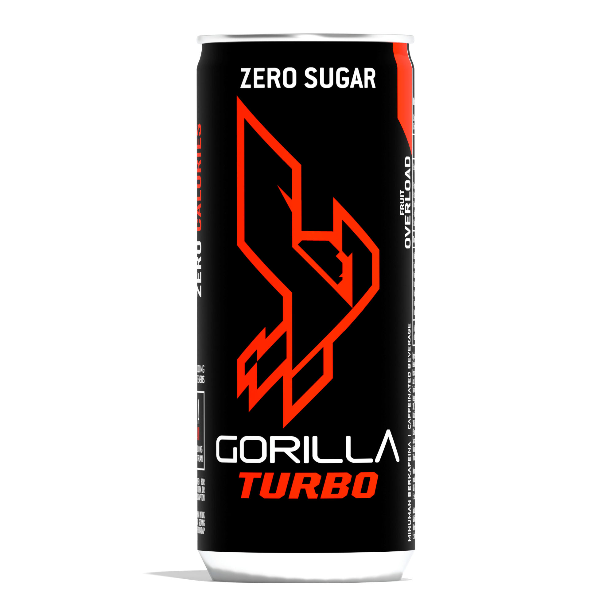GORILLA Turbo ZERO Fruit Overload 250mL x 24 Cans/Carton